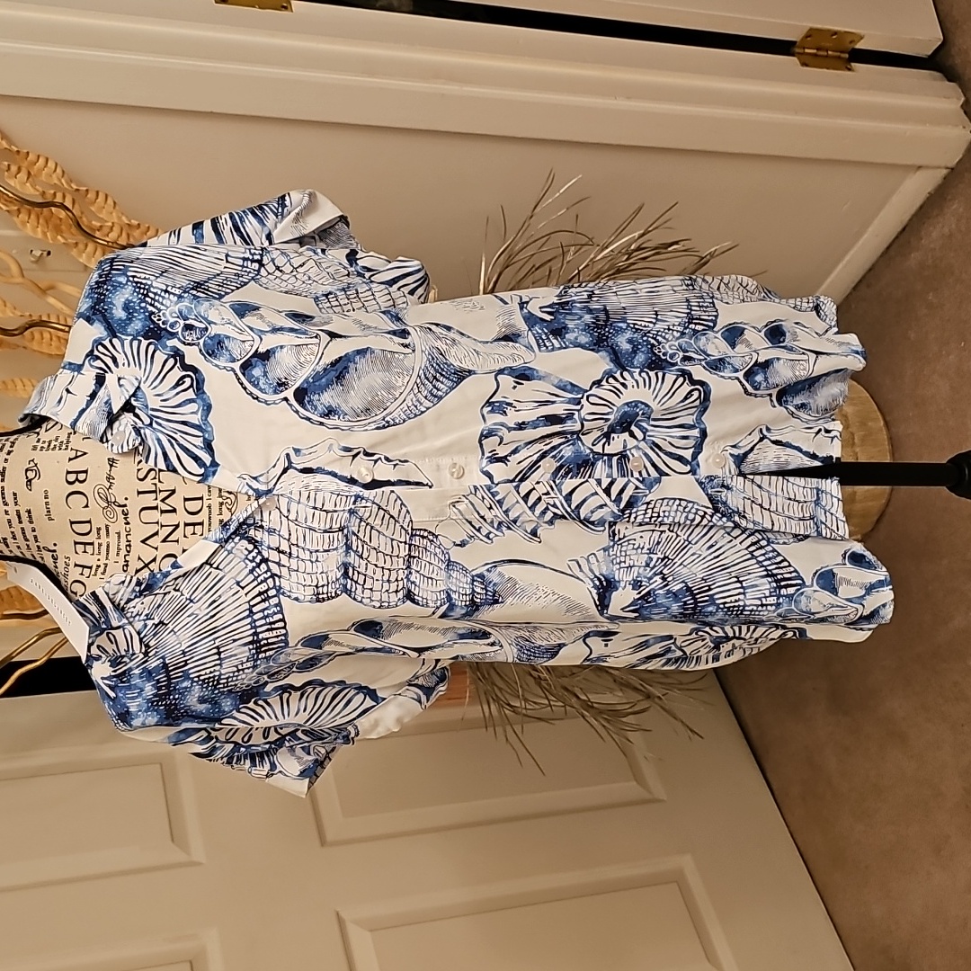 Brand New BlueWhite Jane  Delancey Blouse